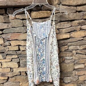 LUQ from Stitch Fix Floral Spaghetti Strap Top